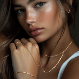 תכשיטים סטיינלס סטיל בציפוי זהב