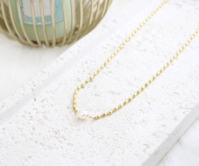 שרשרת פנינה מעוצבת