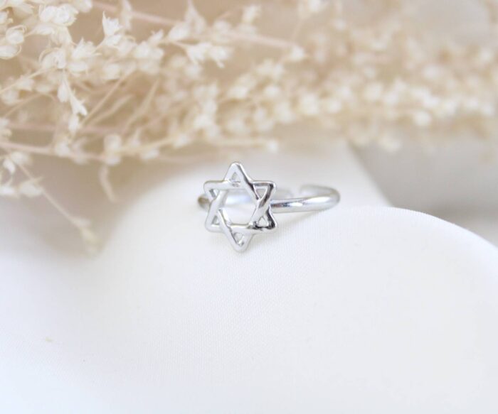 טבעת מגן דוד פתוחה