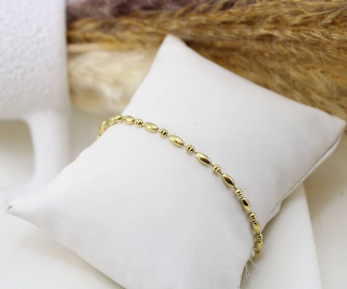 צמיד דק בציפוי זהב