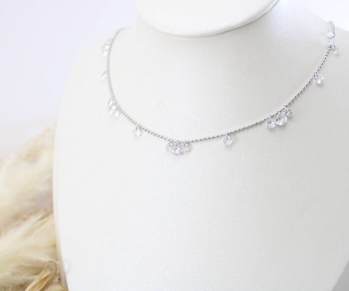 שרשרת דיסקית וזרקונים