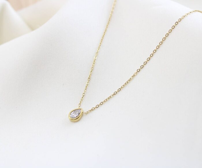 שרשרת טיפה בציפוי זהב