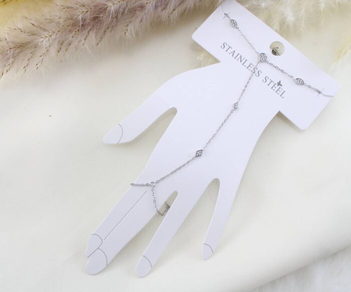 צמיד טבעת משובץ